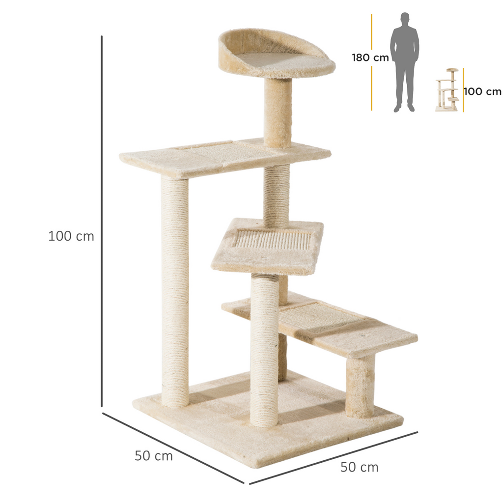 Cat Tree Scratcher Climbing Post Kitten Pets Scratching Furniture Tower