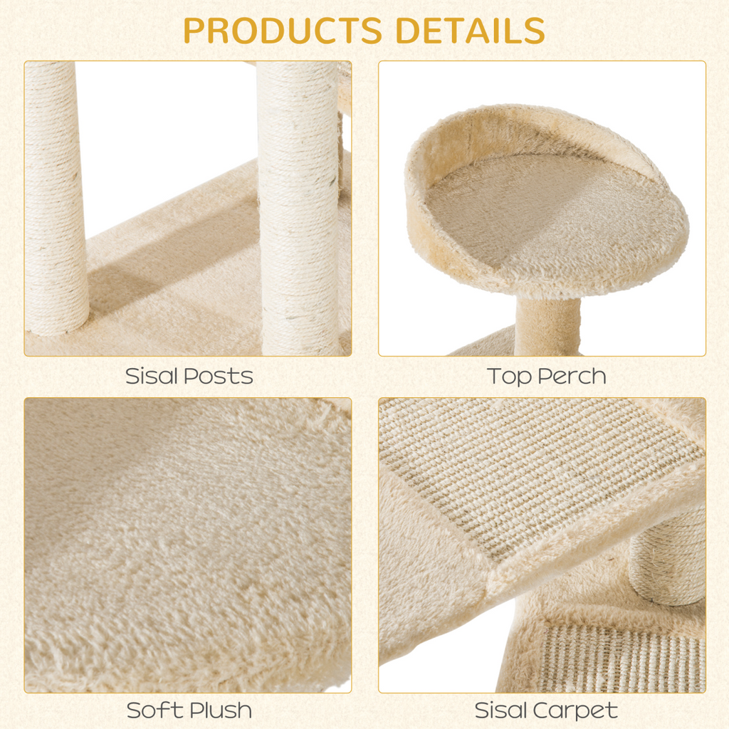 Cat Tree Scratcher Climbing Post Kitten Pets Scratching Furniture Tower