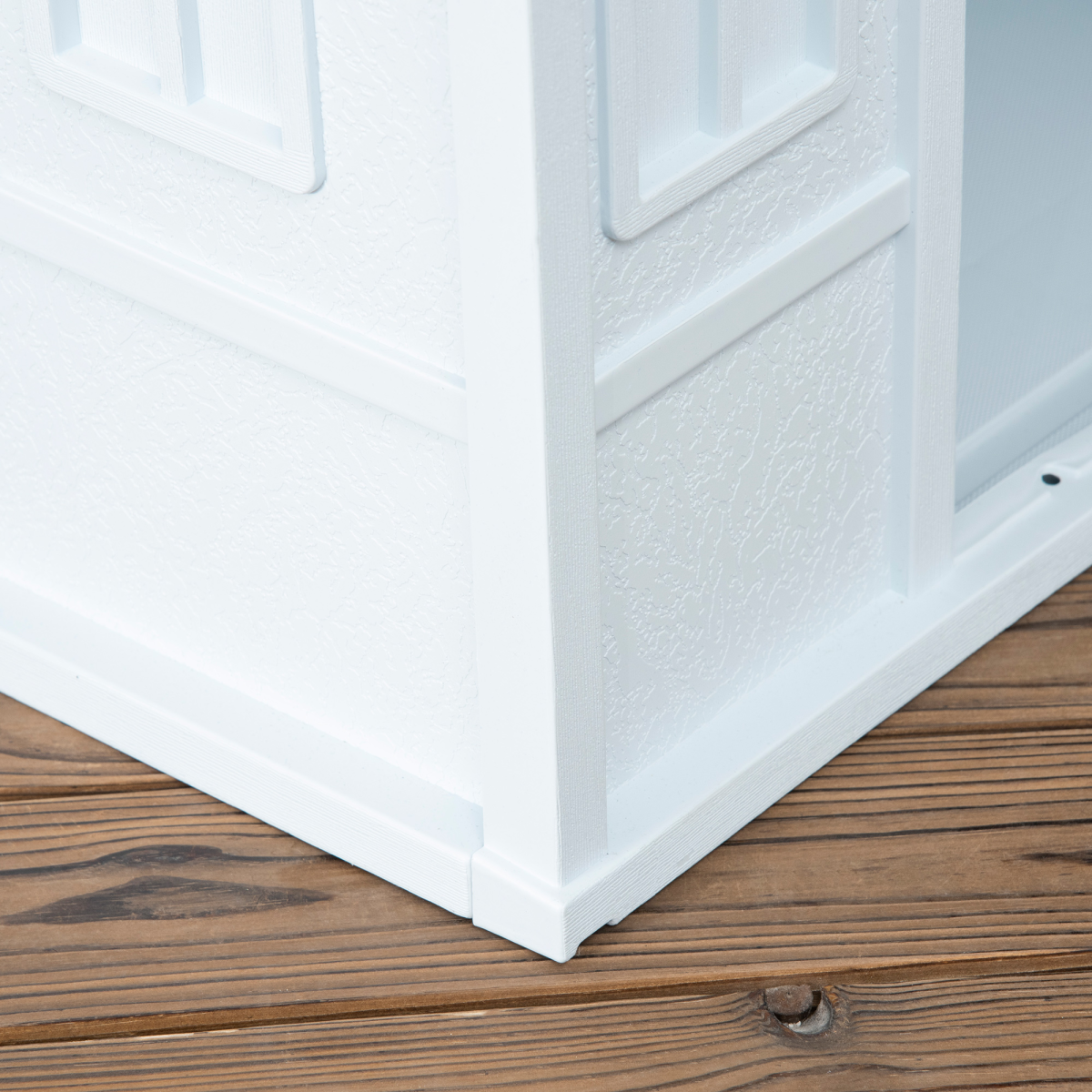 Weather-Resistant Dog House, Puppy Shelter for Medium Dogs - Blue